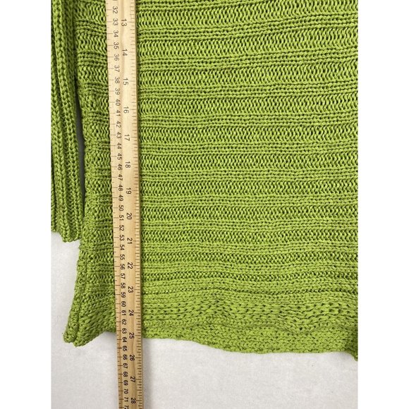 Per Una Women’s Large Green V-Neck Sweater Made In Italy - Picture 9 of 10